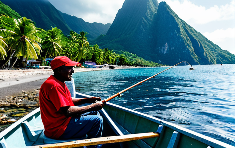 세인트루시아 해양 보호 구역 - **

"A researcher in Canelles Marine Management Area, Santa Lucia, studying seagrass meadows. Calm, ...